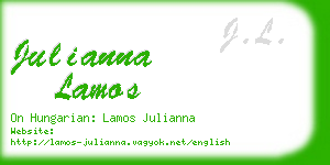 julianna lamos business card